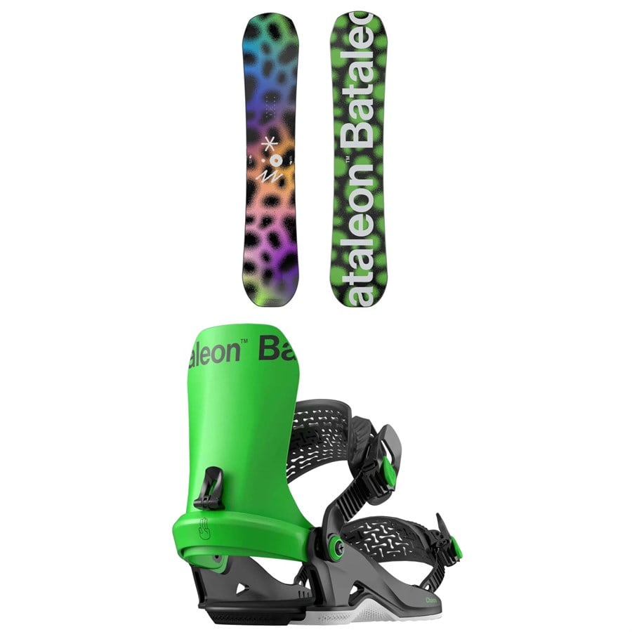 Bataleon Fun.Kink Snowboard + Chaos Heelwrap Snowboard Bindings 2025