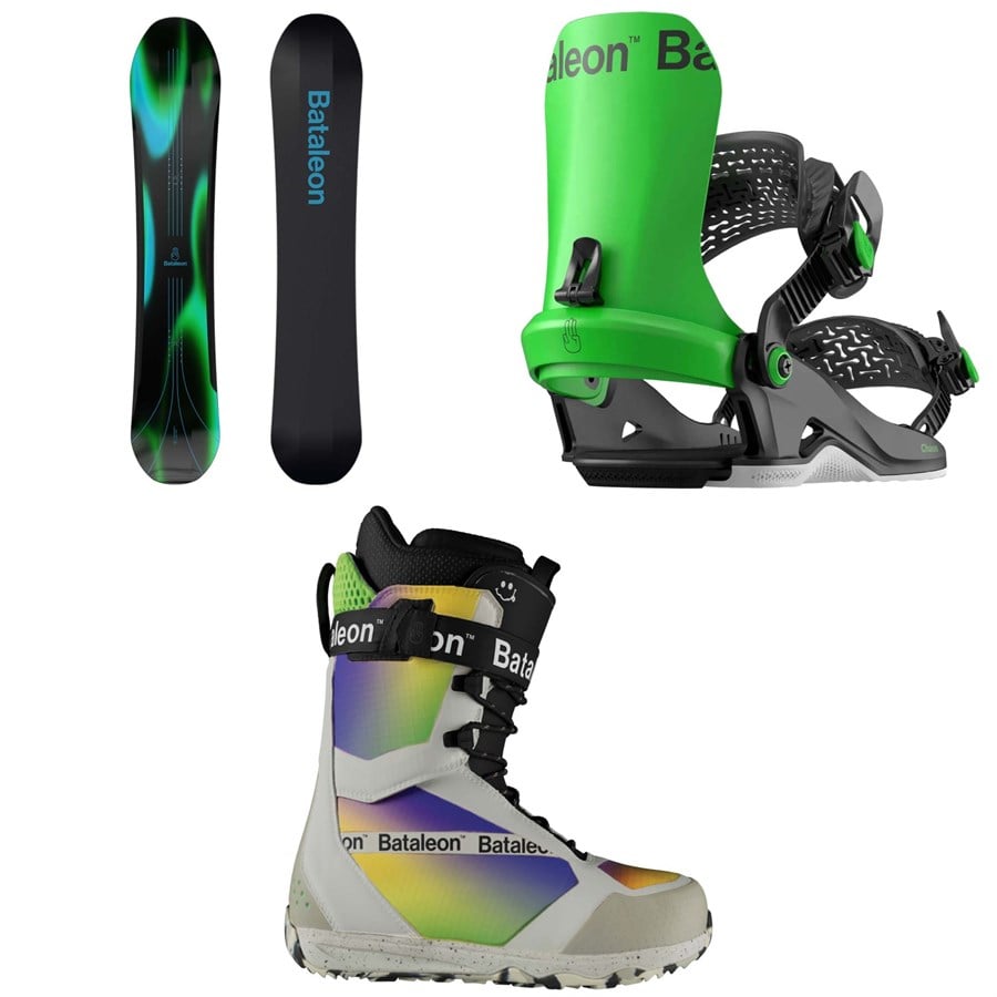 Bataleon Thunderstorm Snowboard + Chaos Heelwrap Snowboard Bindings + Salsa Lace Snowboard Boots 2025