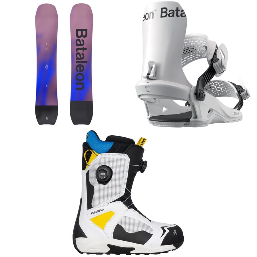 Bataleon Whatever Snowboard + Chaos HW Snowboard Bindings + Rave Boa Snowboard Boots 2026