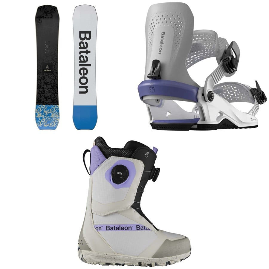Bataleon Whatever Snowboard + Donna Heelwrap Snowboard Bindings + Mosh BOA Snowboard Boots - Women's 2025