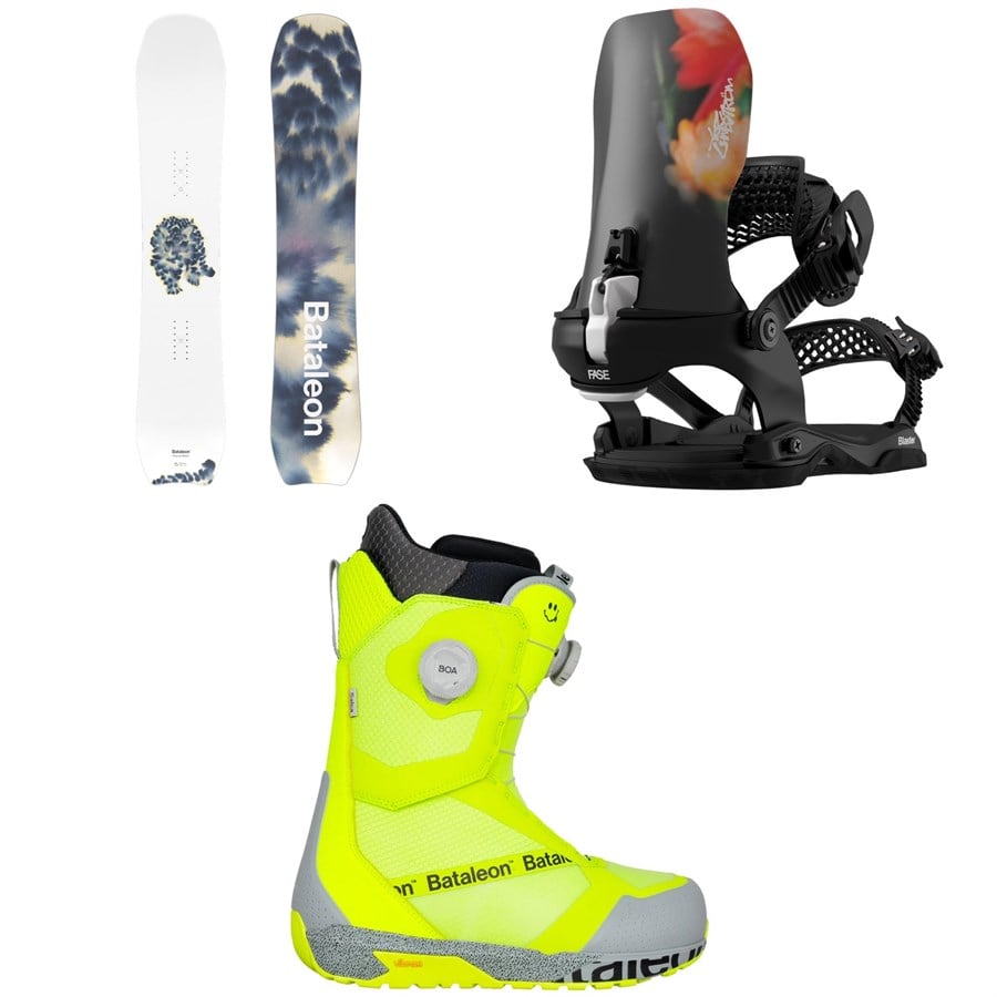 Bataleon Whatever X Rop Van Mierlo Snowboard 2026 + Bataleon Blaster Pro AW Fase Snowboard Bindings 2026 + Bataleon Salsa Boa Snowboard Boots 2026