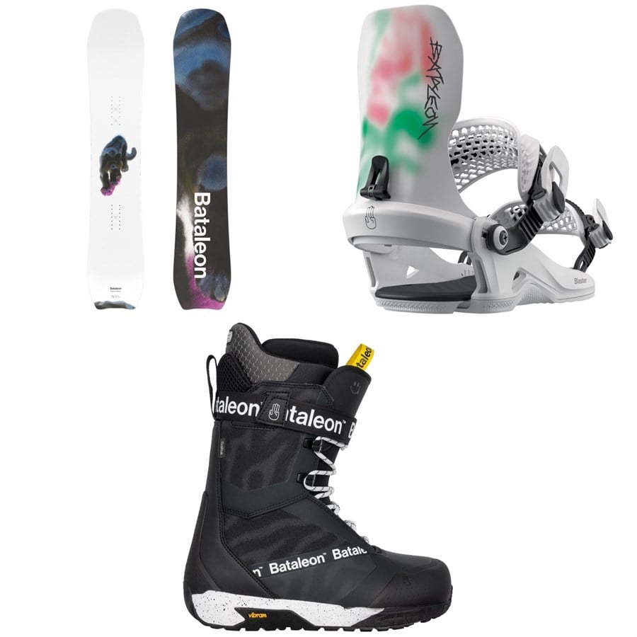 Bataleon Whatever x Rop van Mierlo Snowboard + Blaster HW Snowboard Bindings + Salsa Lace Snowboard Boots 2026