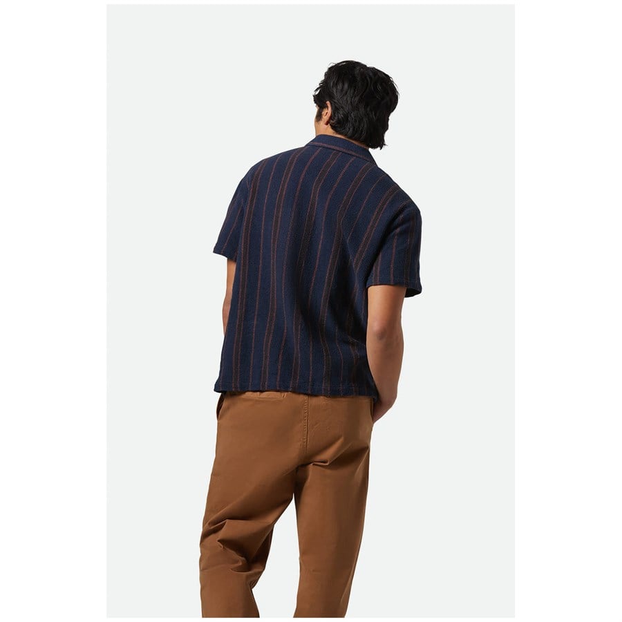 Brixton Bunker Waffle Stripe Short-Sleeve Shirt - Men's