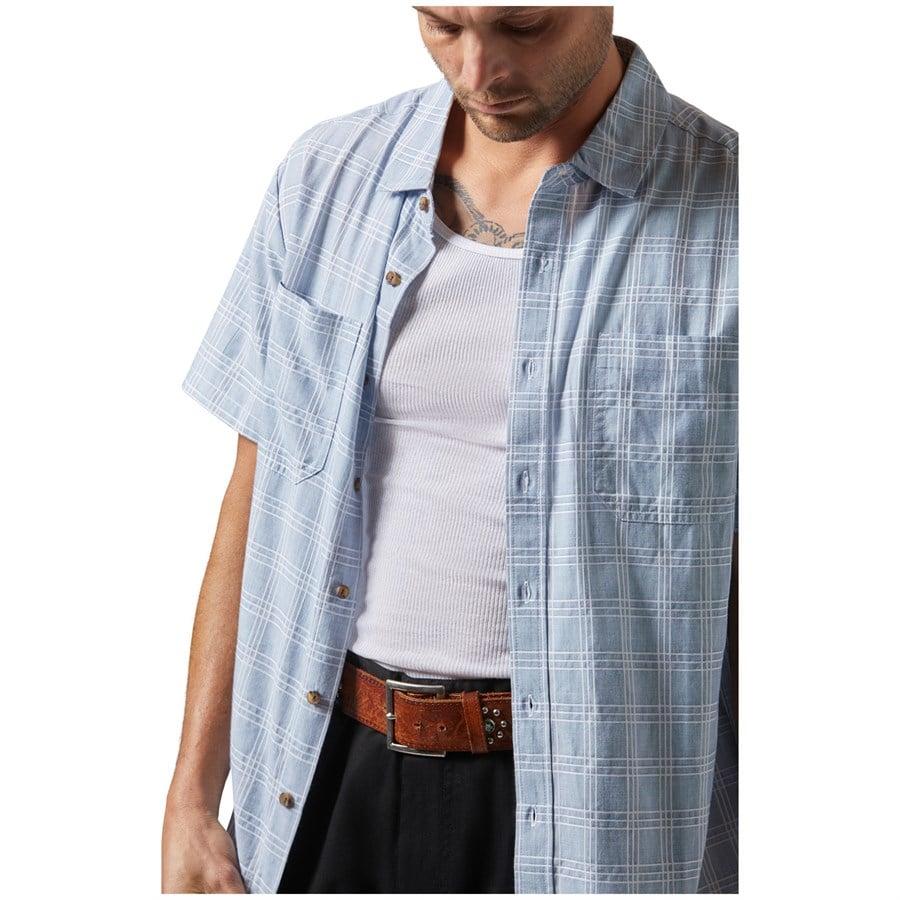 Brixton Cru Oxford Plaid Short-Sleeve Shirt - Men's