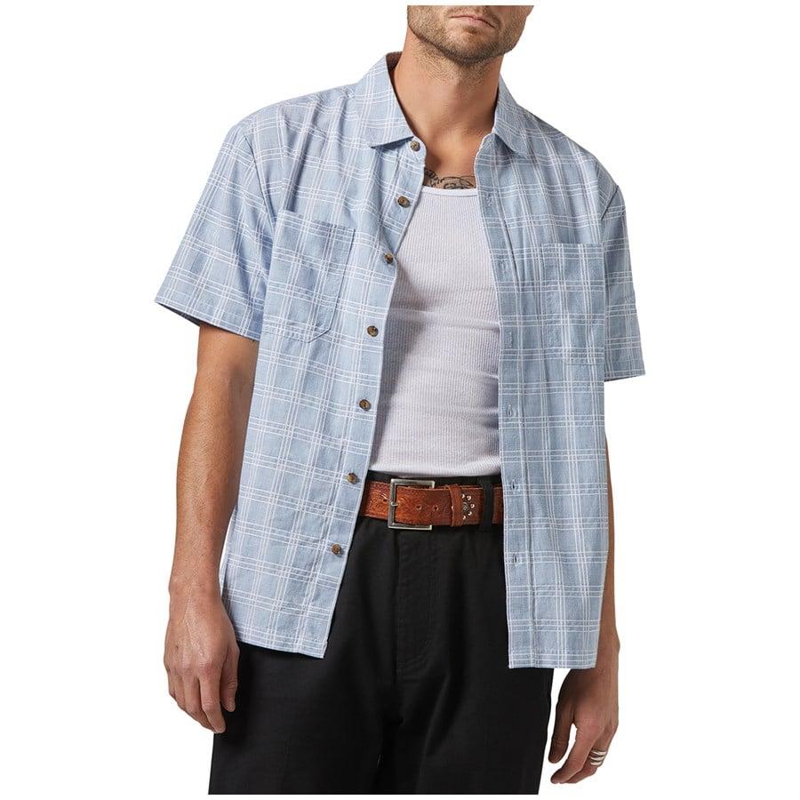 Brixton Cru Oxford Plaid Short-Sleeve Shirt - Men's