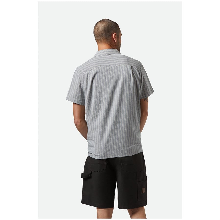 Brixton Cru Oxford Stripe Short-Sleeve Shirt - Men's