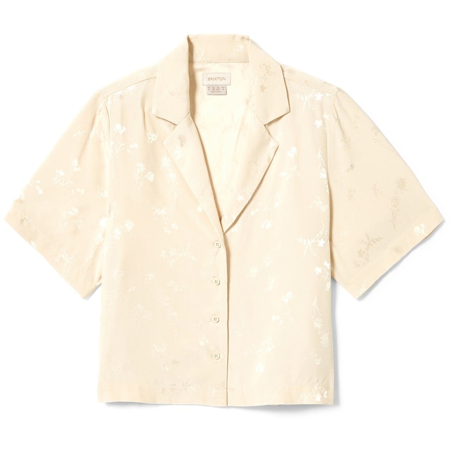 Brixton Silky Short-Sleeve Jacquard Button Down Shirt - Women's