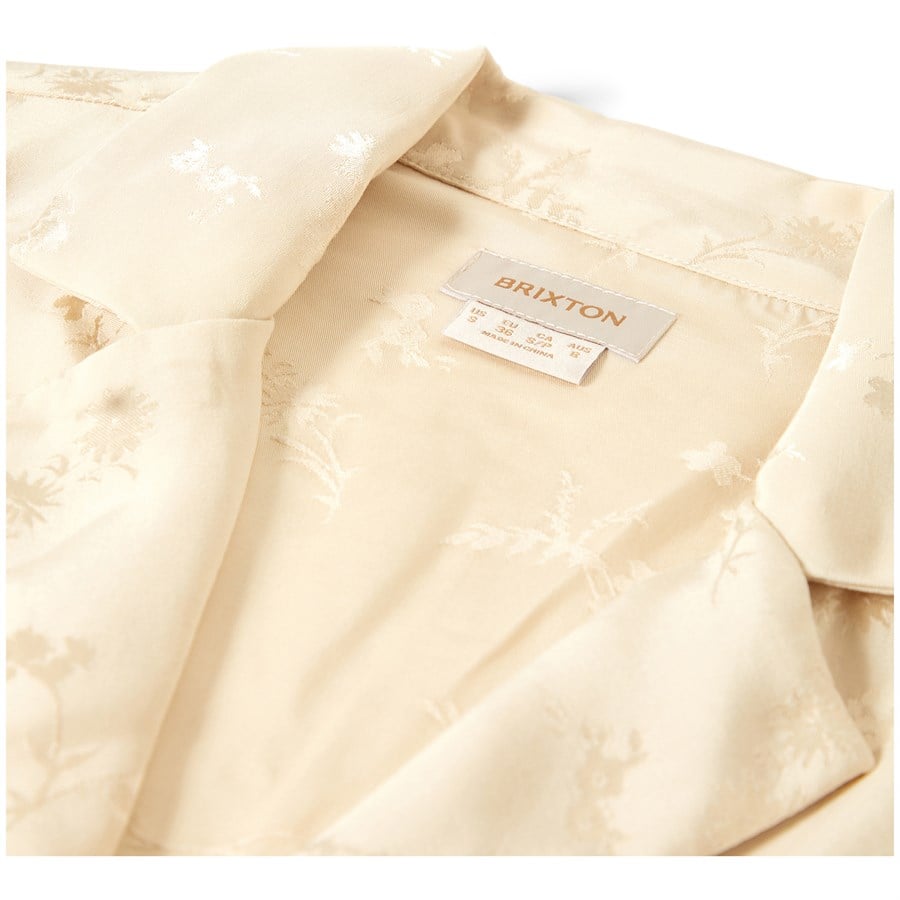 Brixton Silky Short-Sleeve Jacquard Button Down Shirt - Women's