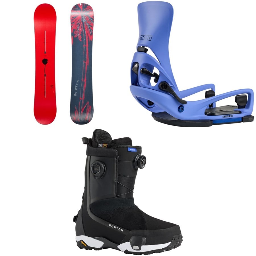 Burton Blossom Snowboard + Step on Cartel X EST Snowboard Bindings + Highshot X Step On Snowboard Boots 2026