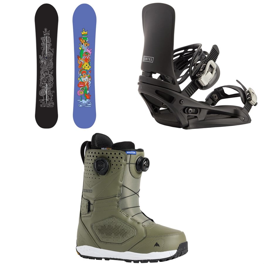 Burton Counterbalance Snowboard + Cartel EST Snowboard Bindings + Photon Boa Snowboard Boots 2026