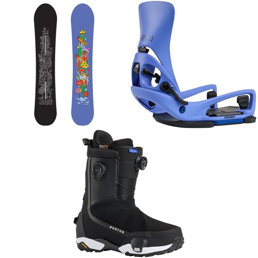 Burton Counterbalance Snowboard + Step on Cartel X EST Snowboard Bindings + Highshot X Step On Snowboard Boots 2026