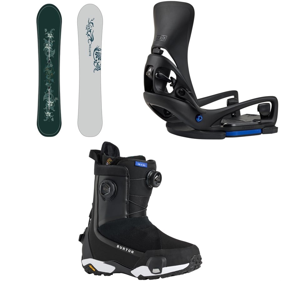 Burton Counterbalance Snowboard + Step On Lexa X EST Snowboard Bindings + Highshot X Step On Snowboard Boots - Women's 2026