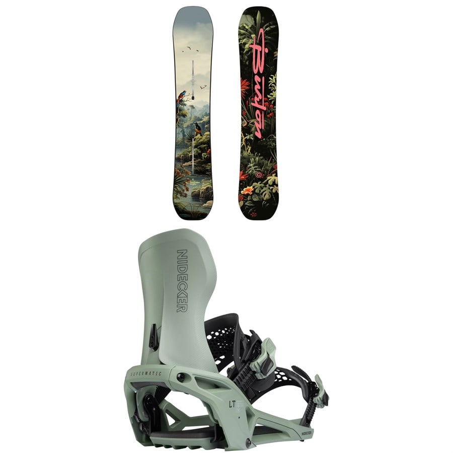Burton Custom Flying V Snowboard + Nidecker LT Supermatic Snowboard Bindings 2026