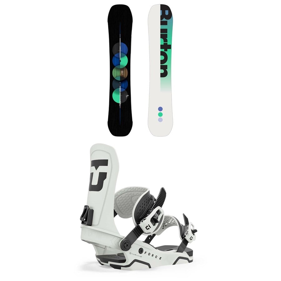 Burton Custom Snowboard + Union Force Snowboard Bindings 2025