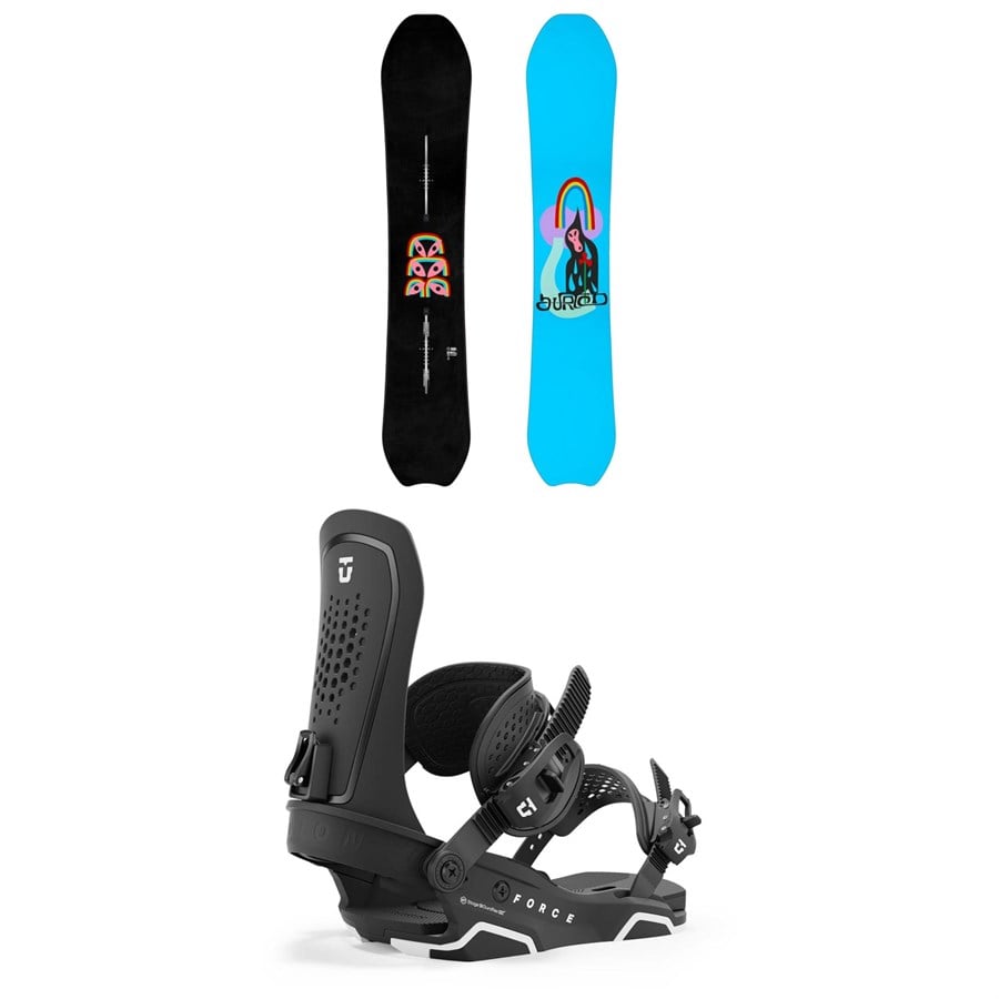 Burton Deep Thinker Snowboard + Union Force Snowboard Bindings 2025