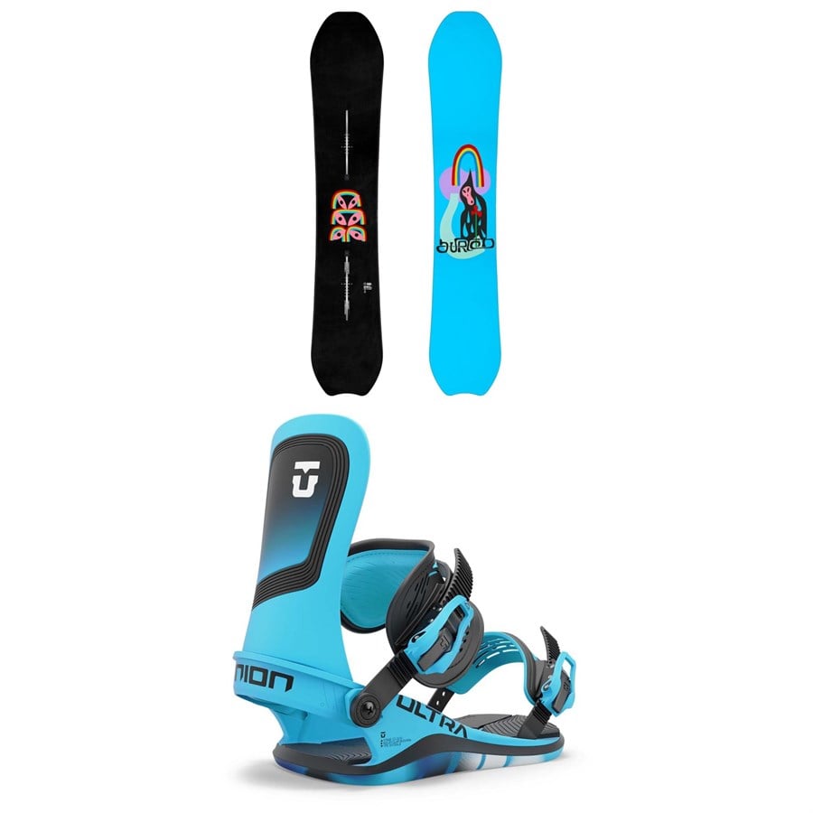 Burton Deep Thinker Snowboard + Union Ultra Snowboard Bindings 2025