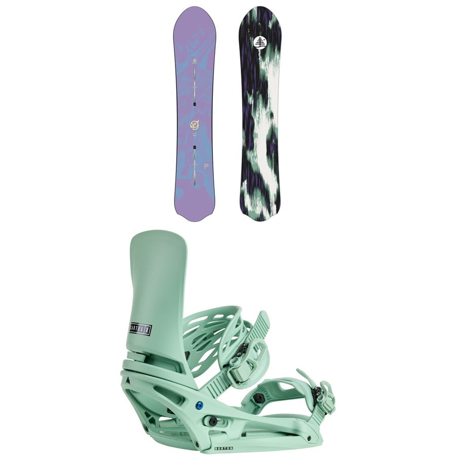 Burton Family Tree Alekesam Snowboard + Cartel X EST Snowboard Bindings 2026