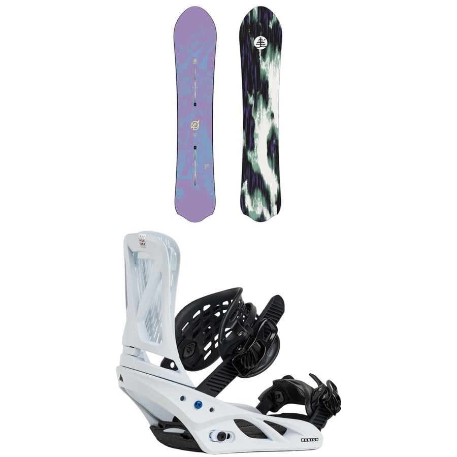Burton Family Tree Alekesam Snowboard + Escapade Snowboard Bindings - Women's 2026