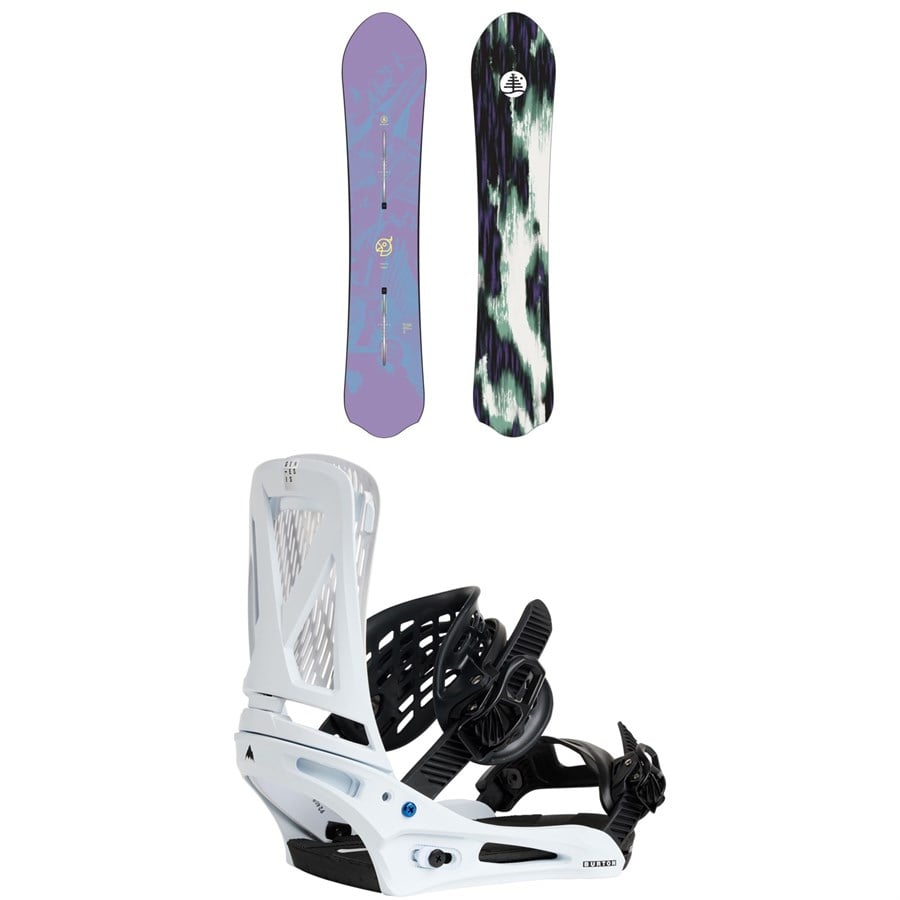 Burton Family Tree Alekesam Snowboard + Genesis Snowboard Bindings 2026