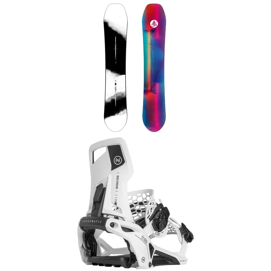 Burton Family Tree High Fidelity Snowboard + Nidecker Supermatic Snowboard Bindings 2025