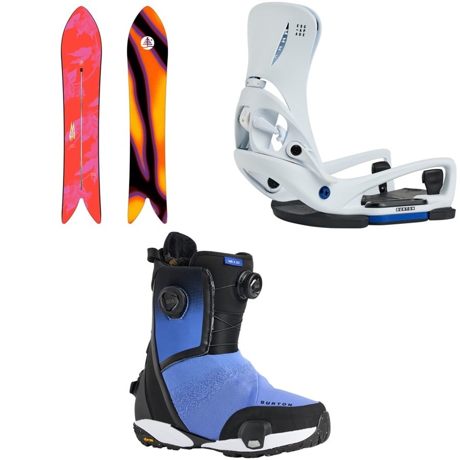 Burton Family Tree Smooth Operator Snowboard + Step On Escapade EST Snowboard Bindings + Waverange X Step On Snowboard Boots - Women's 2026