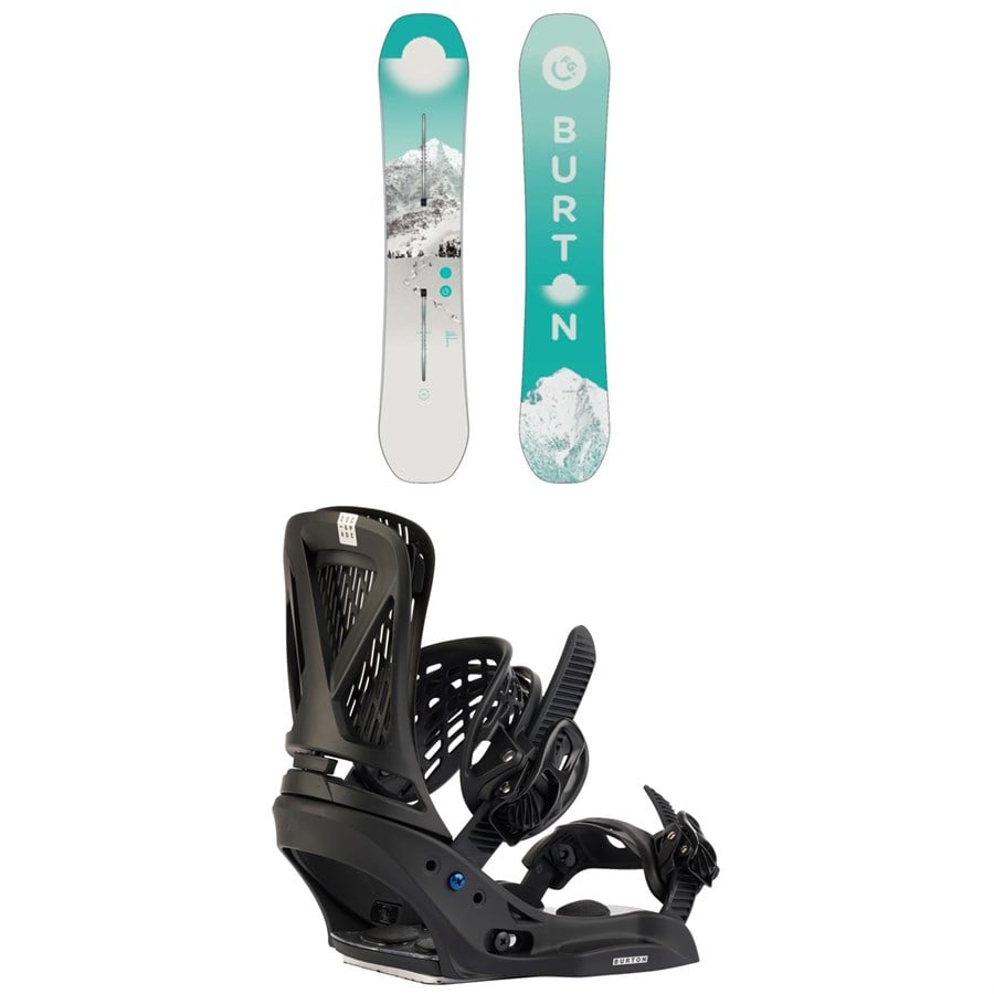 Burton Feelgood Snowboard + Escapade EST Snowboard Bindings - Women's 2026