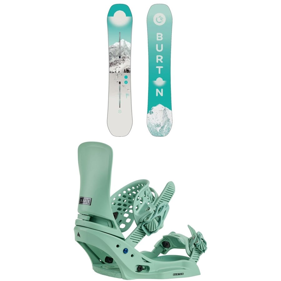 Burton Feelgood Snowboard + Lexa X EST Snowboard Bindings - Women's 2026