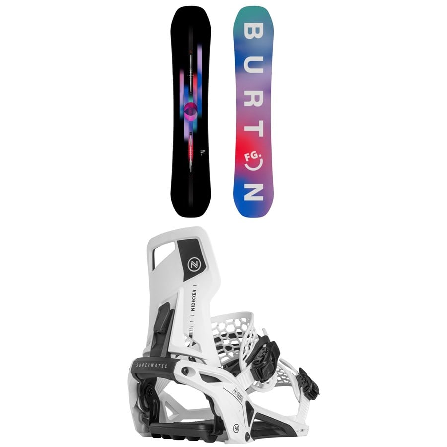 Burton Feelgood Snowboard + Nidecker Supermatic Snowboard Bindings - Women's 2025