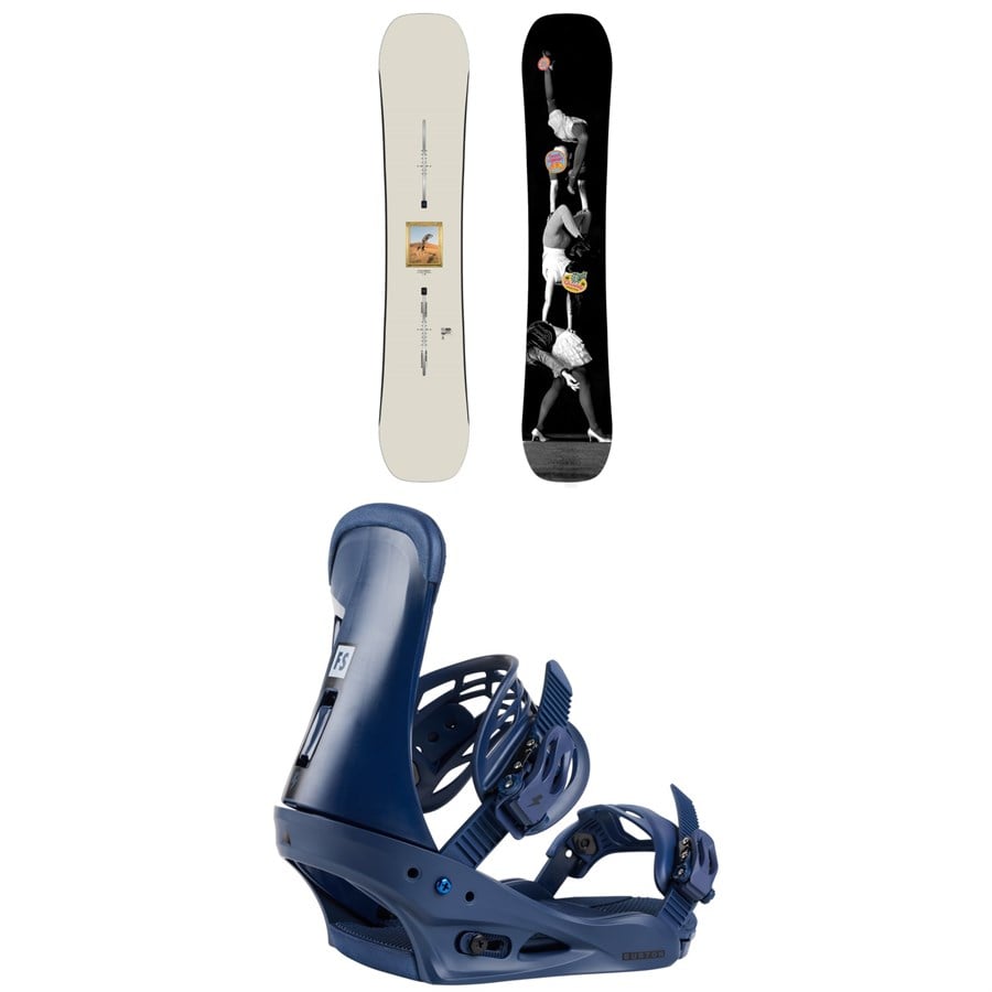 Burton Good Company Snowboard + Freestyle Snowboard Bindings 2025