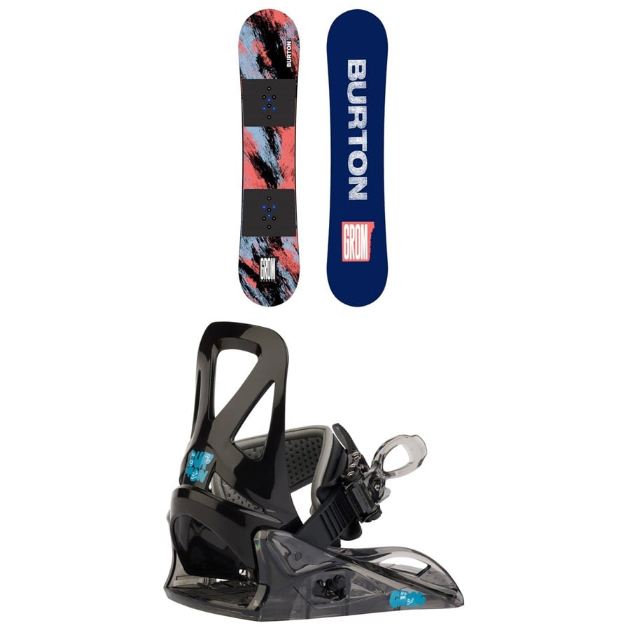 Burton Grom Camber Snowboard + Grom Snowboard Bindings - Kids' 2026