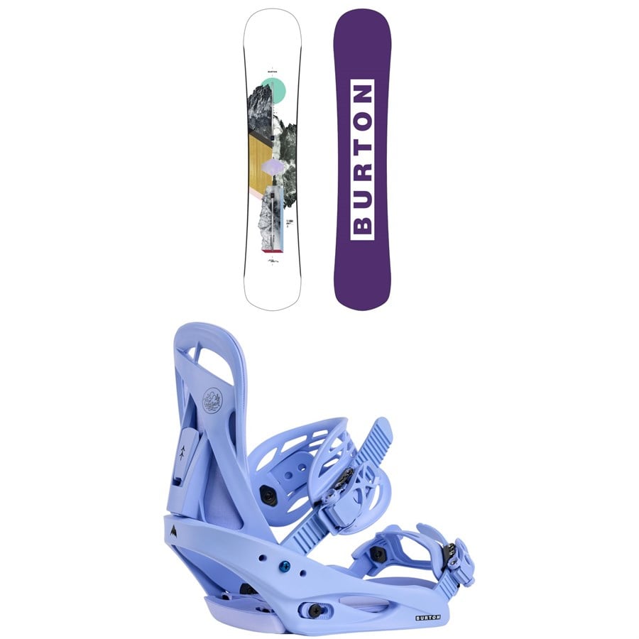Burton Hideaway Snowboard + Citizen Snowboard Bindings - Women's 2026