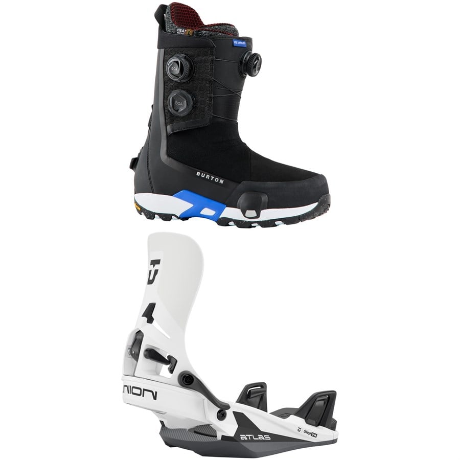 Burton Highshot X Pro Step On Snowboard Boots + Union Atlas Step On Snowboard Bindings 2026