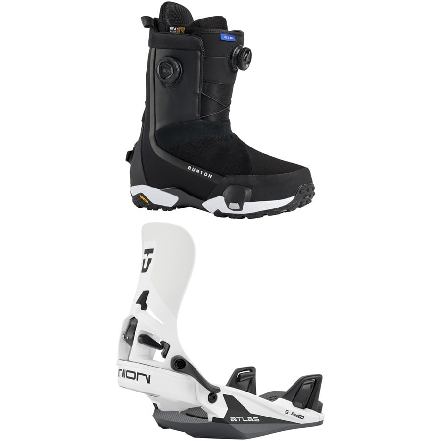 Burton Highshot X Step On Wide Snowboard Boots + Union Atlas Step On Snowboard Bindings 2026