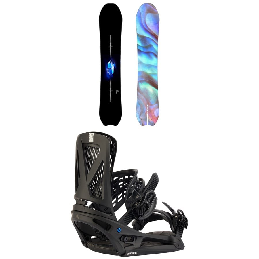 Burton Mystery Deep Thinker Snowboard + Genesis EST Snowboard Bindings 2026