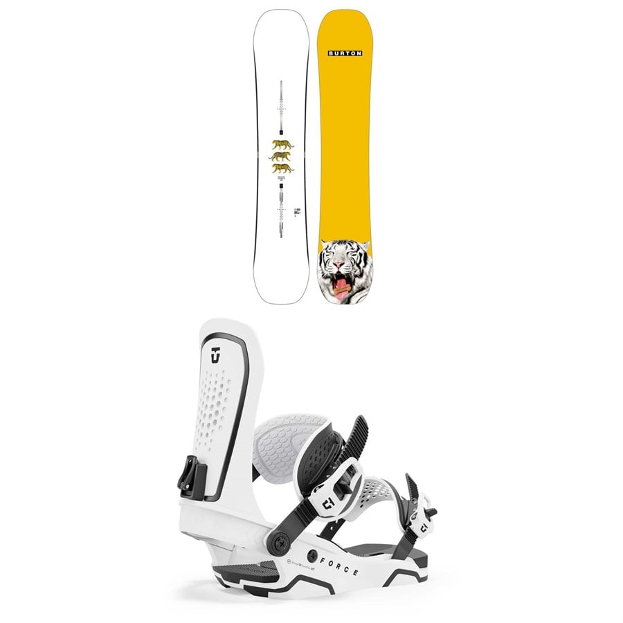 Burton Process Flying V Snowboard + Union Force Snowboard Bindings 2025