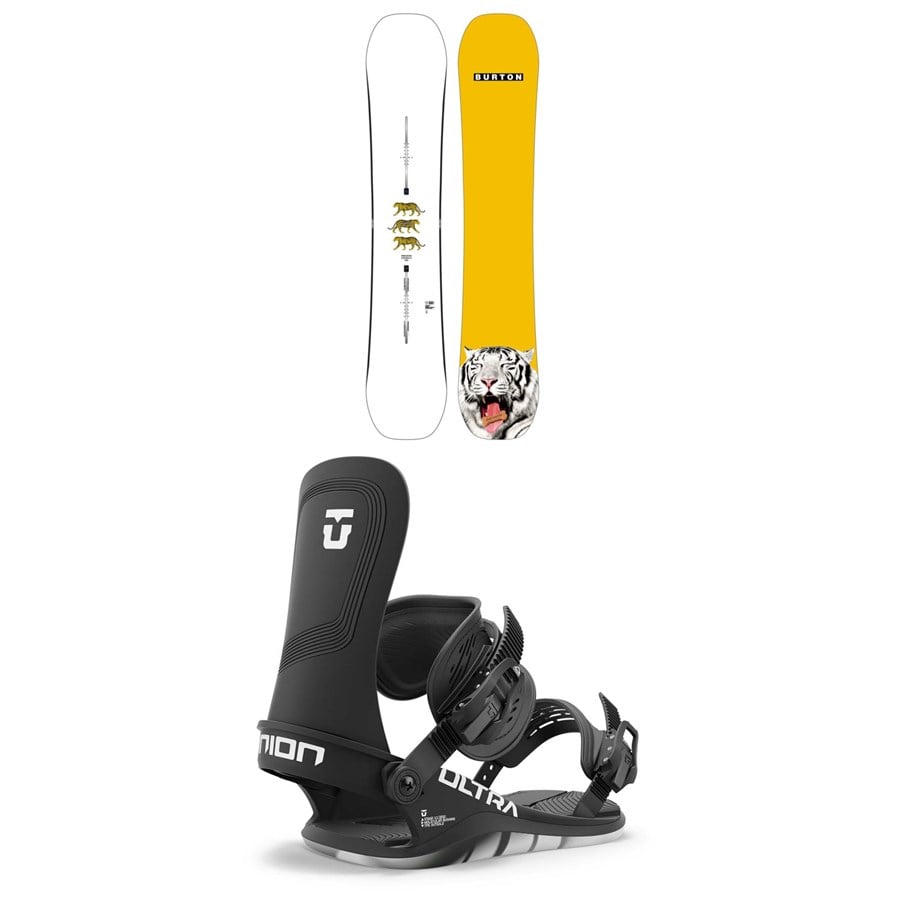 Burton Process Flying V Snowboard + Union Ultra Snowboard Bindings 2025