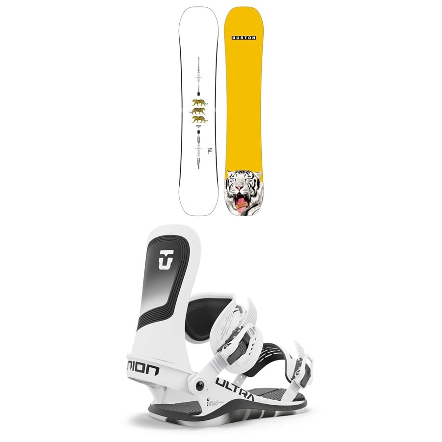 Burton Process Snowboard + Union Ultra Snowboard Bindings 2025