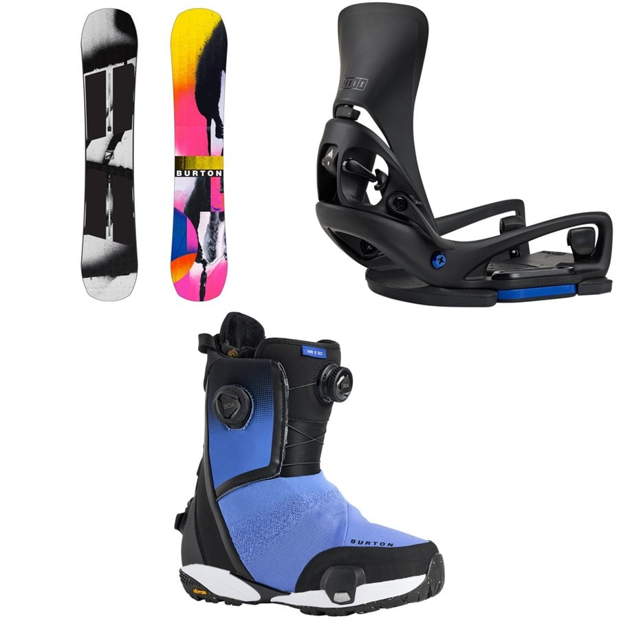 Burton Rewind Snowboard + Step On Lexa X EST Snowboard Bindings + Waverange X Step On Snowboard Boots - Women's 2026
