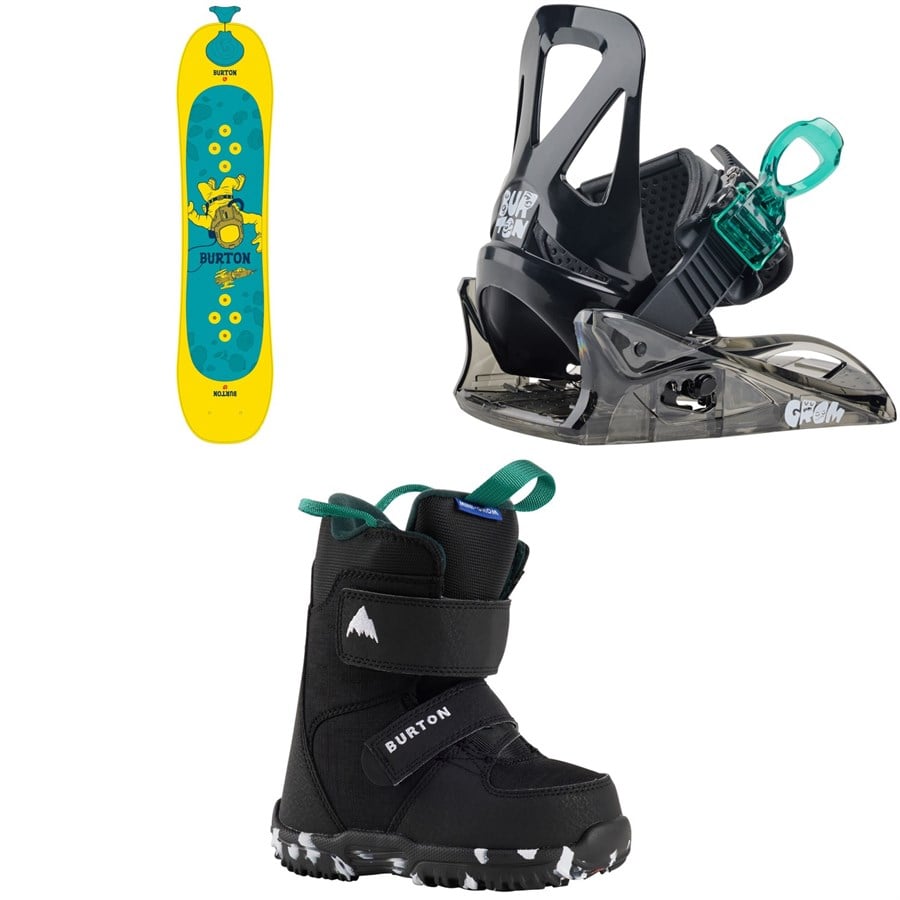 Burton Riglet Snowboard + Mini Grom Snowboard Binding + Mini Grom Snowboard Boots - Kids' 2026
