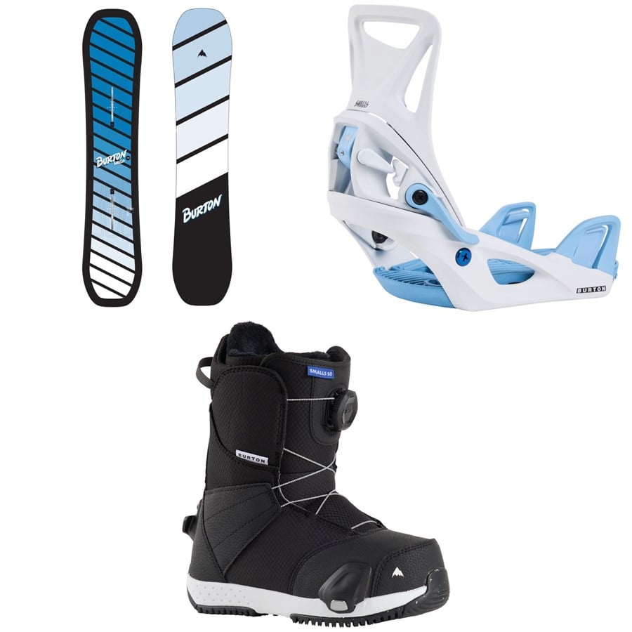 Burton Smalls Snowboard + Step On Snowboard Bindings + Smalls Step On Snowboard Boots - Kids' 2026