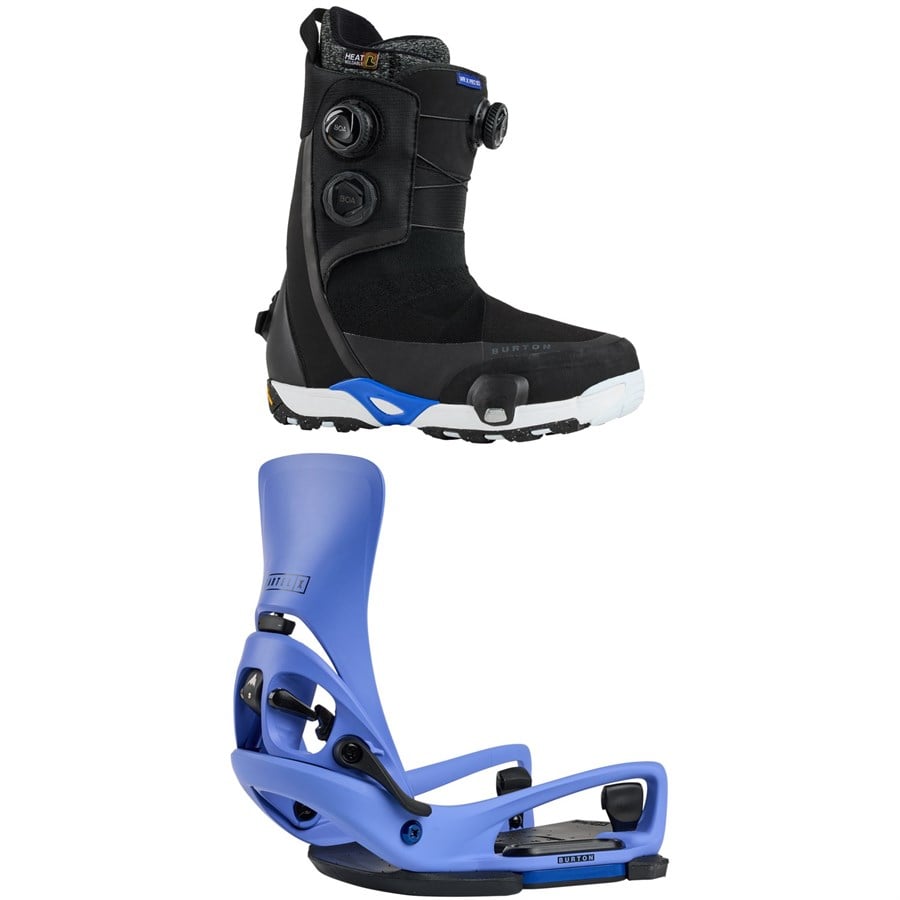 Burton Waverange Step On X Pro Snowboard Boots + Step on Cartel X EST Snowboard Bindings 2026