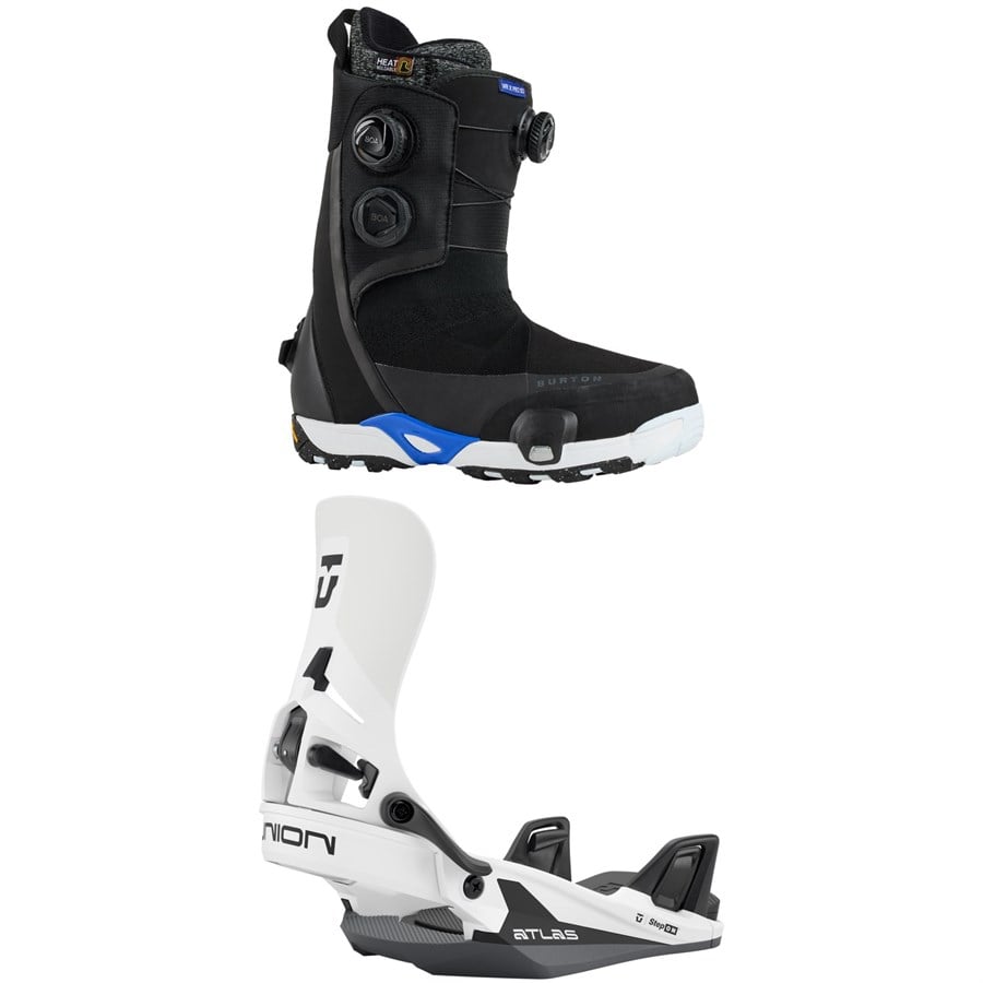 Burton Waverange Step On X Pro Snowboard Boots + Union Atlas Step On Snowboard Bindings 2026