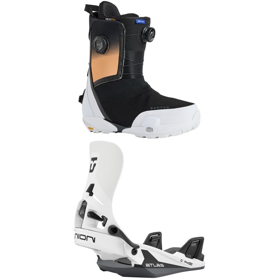 Burton Waverange X Step On Snowboard Boots + Union Atlas Step On Snowboard Bindings 2026