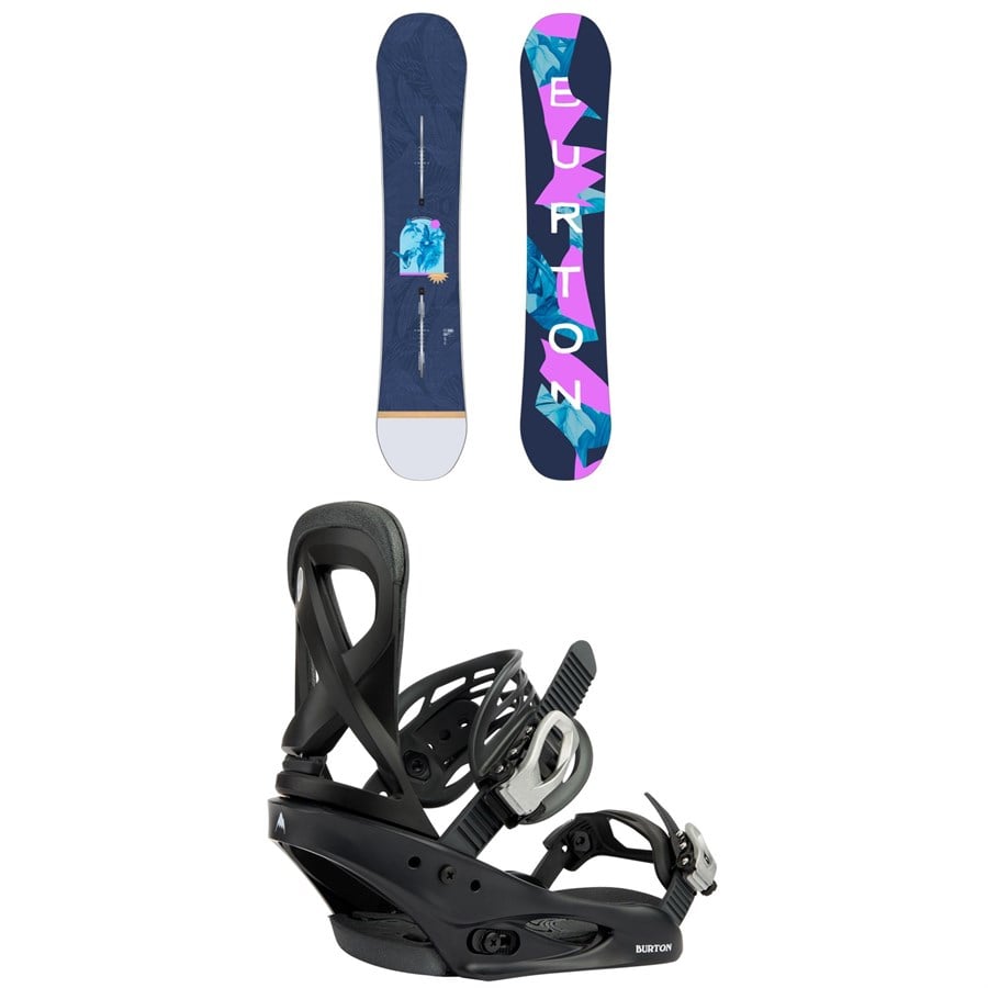 Burton Yeasayer Flying V Snowboard + Scribe Snowboard Bindings - Women's 2026