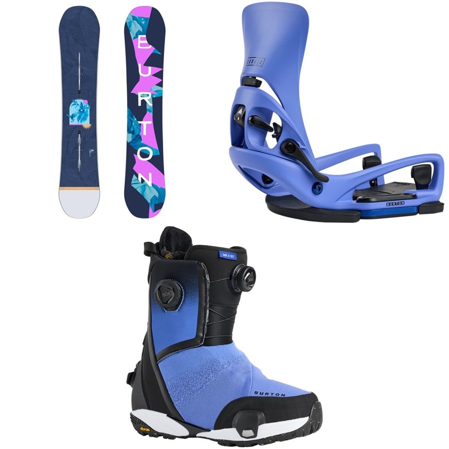 Burton Yeasayer Flying V Snowboard + Step On Lexa X EST Snowboard Bindings + Waverange X Step On Snowboard Boots - Women's 2026