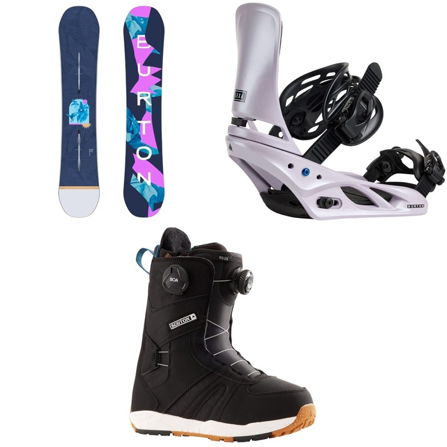 Burton Yeasayer Snowboard + Lexa Snowboard Bindings + Felix Boa Snowboard Boots - Women's 2026