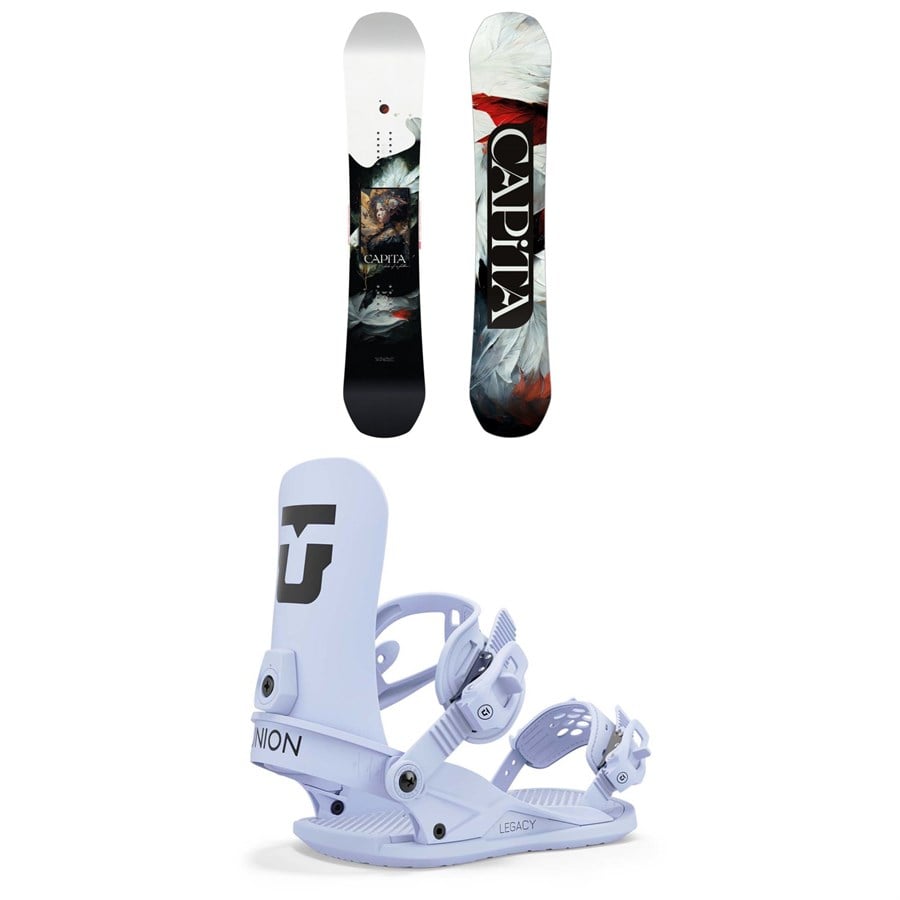 CAPiTA Birds Of A Feather Snowboard + Union Legacy Snowboard Bindings - Women's 2025