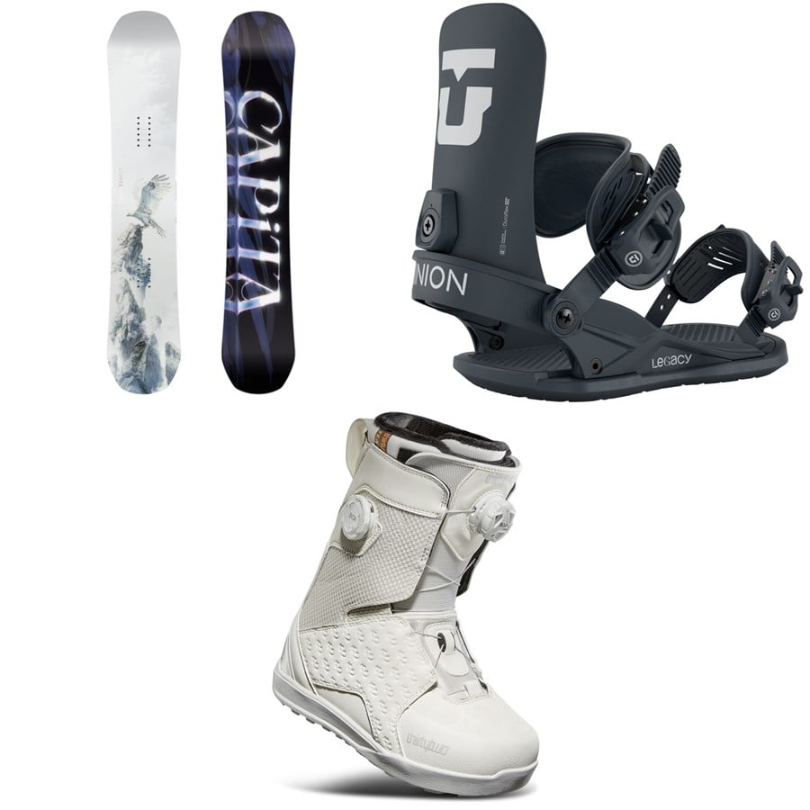 CAPiTA Birds Of A Feather Snowboard + Union Legacy Snowboard Bindings + thirtytwo Lashed Double Boa Snowboard Boots - Women's 2026