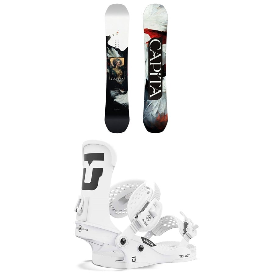 CAPiTA Birds Of A Feather Snowboard + Union Trilogy Classic Snowboard Bindings - Women's 2025