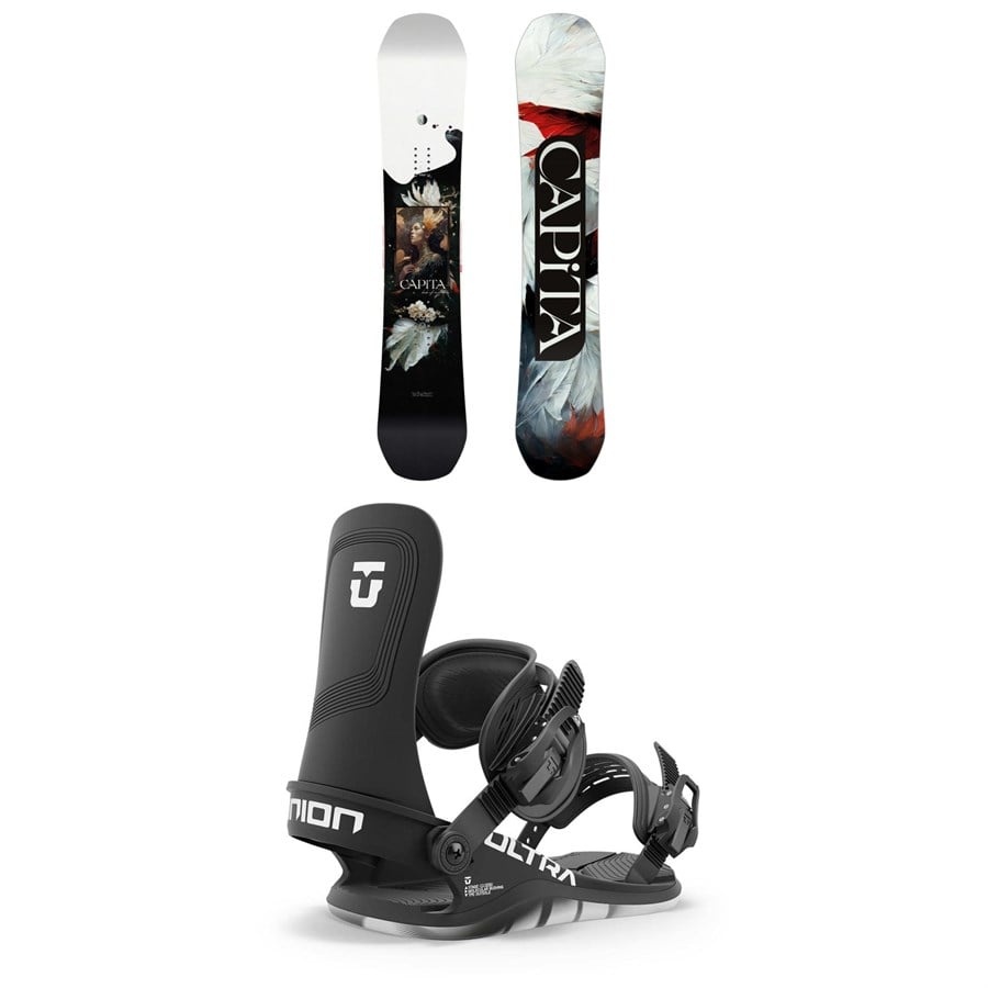 CAPiTA Birds Of A Feather Snowboard + Union Ultra Snowboard Bindings - Women's 2025